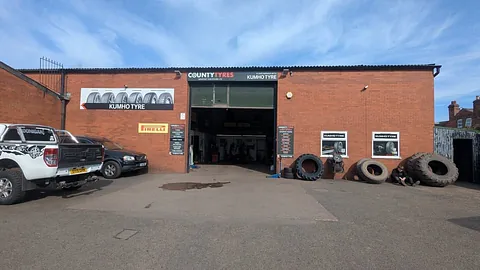 county tyres building