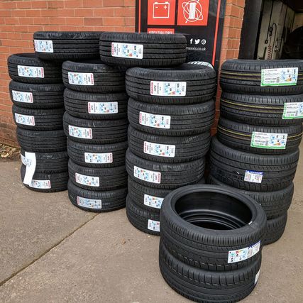 different size tyres in county tyres shop